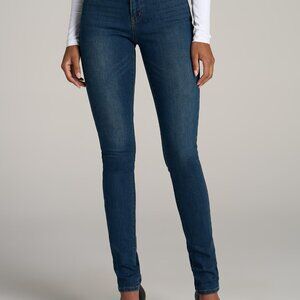 American Tall Sarah MID RISE SKINNY Tall Women's Jean in Blue Size 3030 / 35 / B